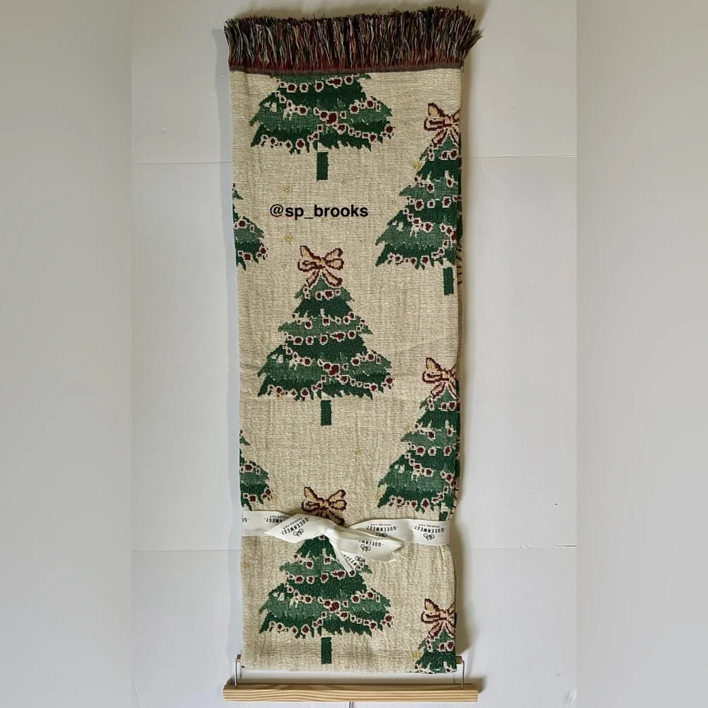 🎁Queenwest Decorative Throw - Jacquard - Reversible Christmas Holiday Throw